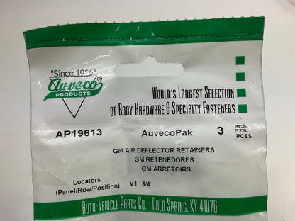 Auveco AP19613 Front Air Deflector Retainer Small Head Dia 18mm Qty 102