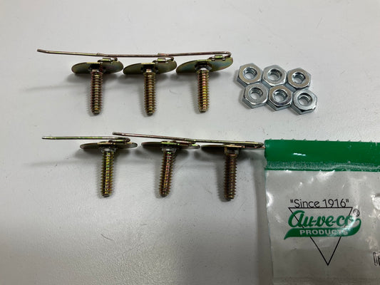 (6) Auveco AP19626 Universal Moulding Fastener, #10-24 X 3/4'' Bolt