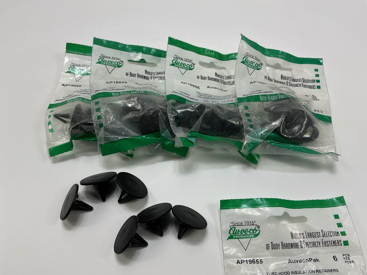 Auveco AP19655 Hood Insulation Retainer Ford 1975- Up Qty 30