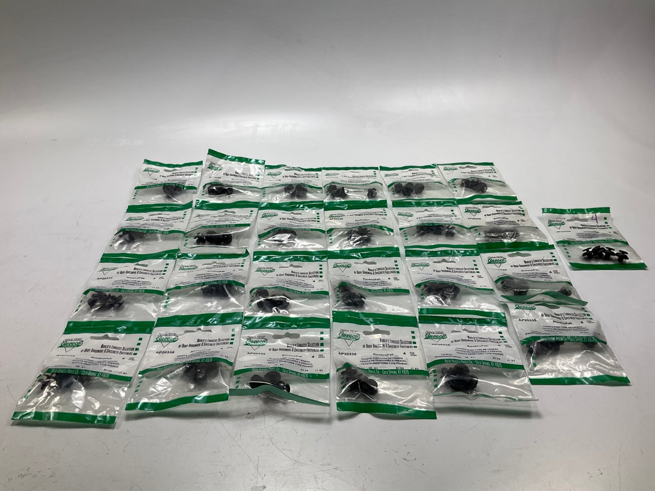 (100) Clips - Auveco AP20335 Bumper Cover Retainer Clips Replaces 53879-60010