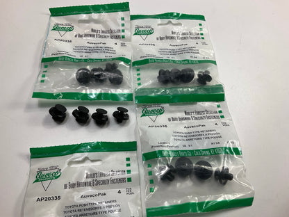 (16) Auveco AP20335 Fender Liner Push-Type Retainer Head Dia 18mm Qty 16