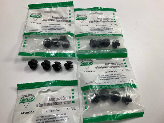 (16) Auveco AP20335 Fender Liner Push-Type Retainer Head Dia 18mm Qty 16