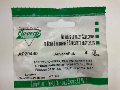 Auveco AP20440 Hood & Fender Screw Grommet M5.5 (#12) Screw Size Qty 92