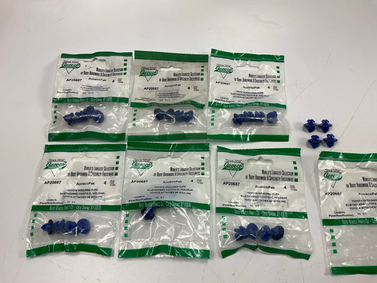 Auveco AP20687 Rocker & Fender Flare Clips With Sealer Qty 28