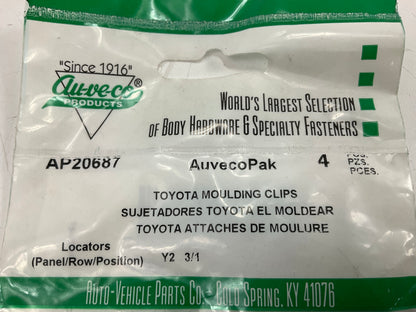 Auveco AP20687 Rocker & Fender Flare Clips With Sealer Qty 28