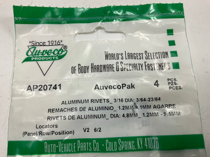 Auveco AP20741 Aluminum Rivet, 3/16'' Shank, 5/8'' Flange Qty 40