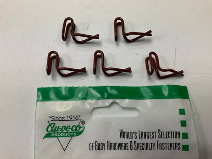 (5) Auveco AP2309 Door Trim Panel Fasteners, Metal, For 0.125'' Panels