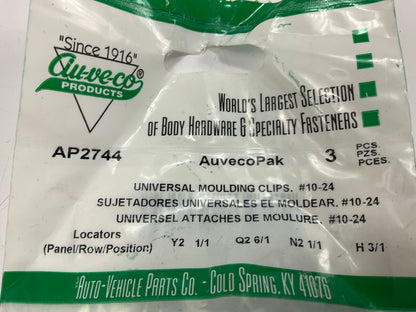 Auveco AP2744 Universal Moulding Fastener 0.75'' X 5/16'', 3/4'' Bolt Qty 60