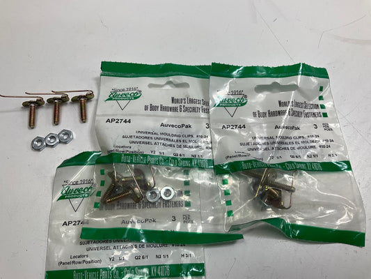 (9) Auveco AP2744 Universal Moulding Fastener 0.75'' X 5/16'', 3/4'' Bolt