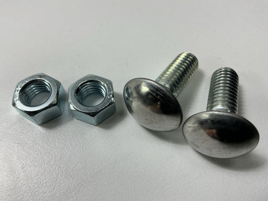 (4) Auveco AP3099 Bumper Bolt+Nut, 7/16-14 X 1-1/4'', Stainless Steel Capped Roun