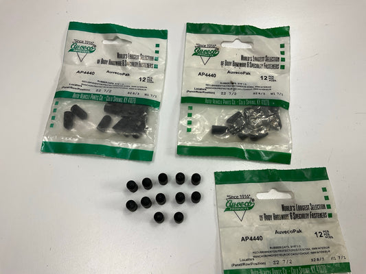 Auveco AP4440 Rubber Vacuum Caps For 3/16'' Diameter 9/16'' Length Qty 36