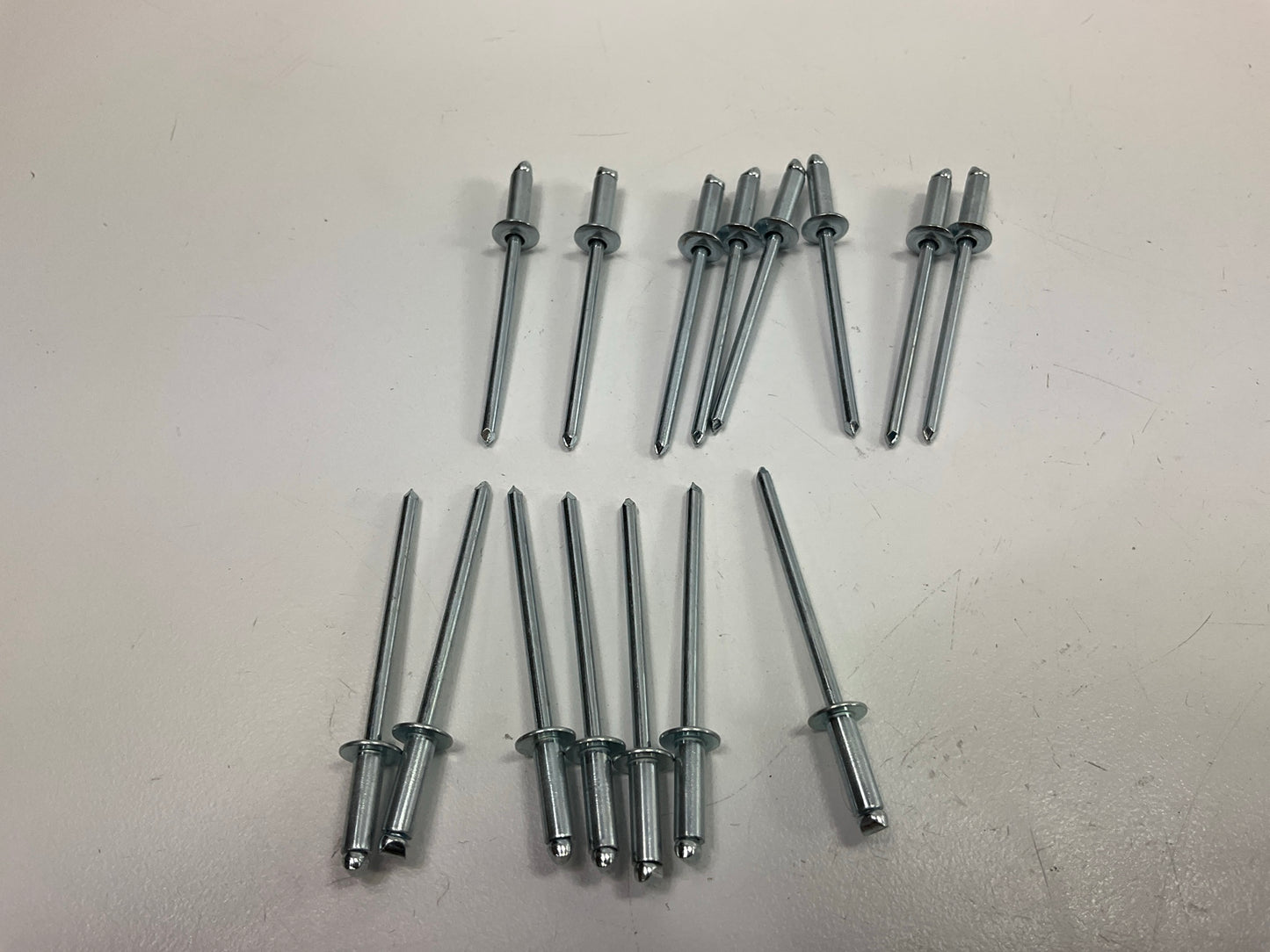 Auveco AP5753 Panel Rivets, Steel, 1/8'' Shank X 25/64'' Long, 1/4'' Flange Qty 60