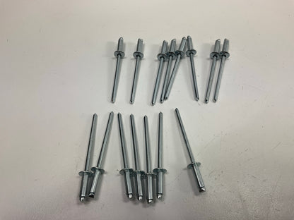 Auveco AP5753 Panel Rivets, Steel, 1/8'' Shank X 25/64'' Long, 1/4'' Flange Qty 60