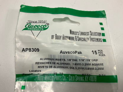 Auveco AP8309 Blind Pan-L Rivet, 1/8'' Mandrel X 7/32'', 0.25'' Flange Qty 255