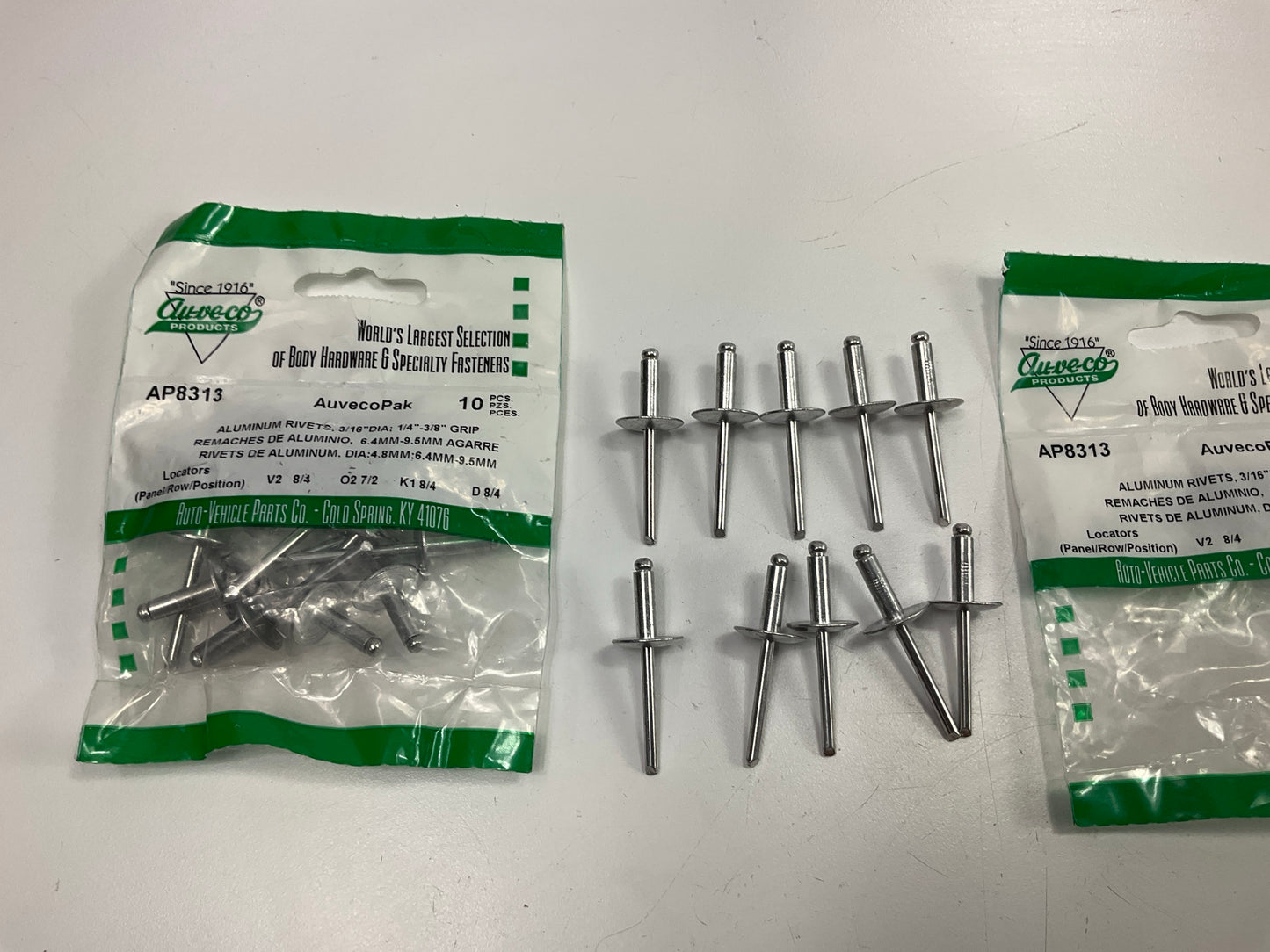 (20) Auveco AP8313 Pan-L Rivets, 9/16'' X 3/16, With 5/8'' Flange