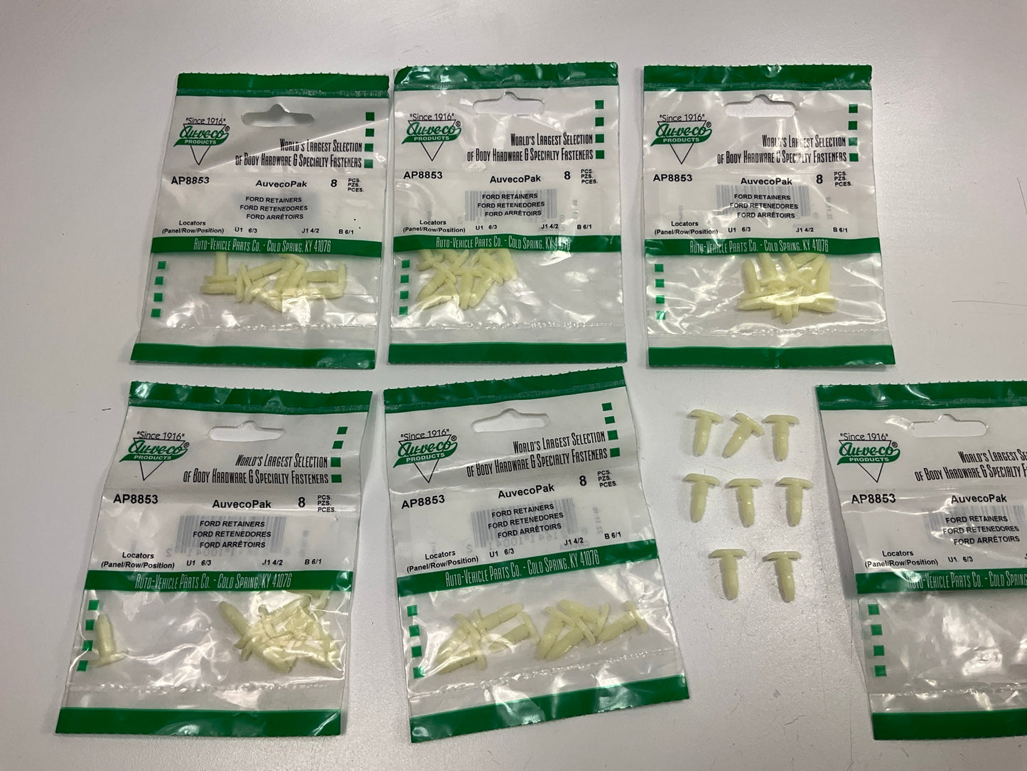 (48) Auveco AP8853 Weatherstrip Retainer Replaces Ford # C5AB-6220586A