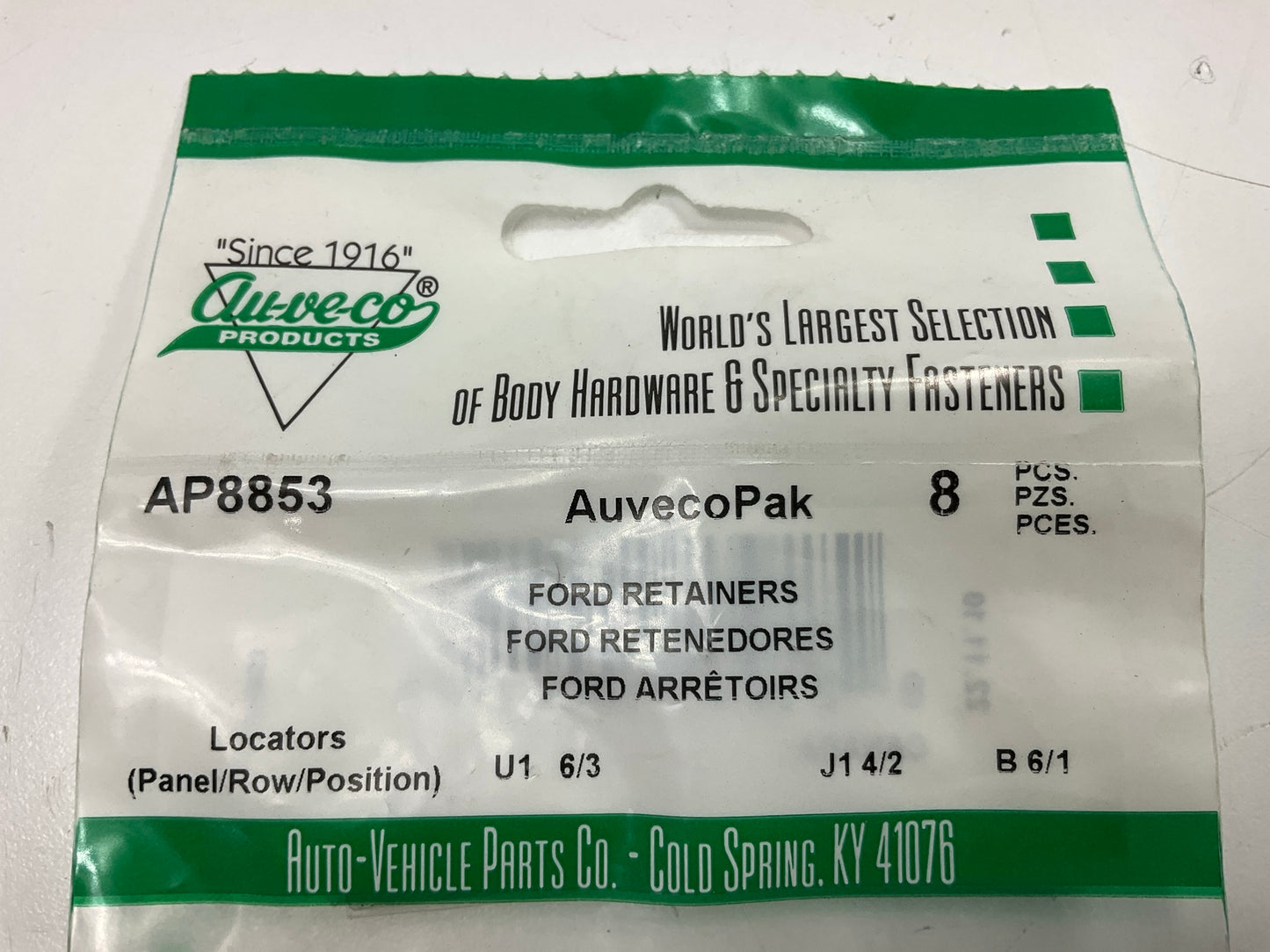 (48) Auveco AP8853 Weatherstrip Retainer Replaces Ford # C5AB-6220586A
