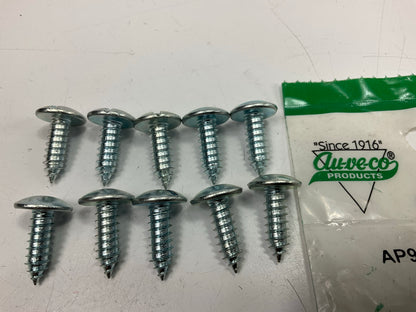 Auveco AP9603 Slotted Truss Head #14 X 3/4'' License Plate Screws Qty 10
