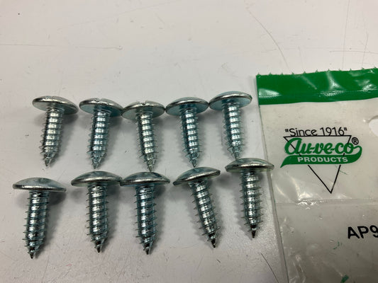 Auveco AP9603 Slotted Truss Head #14 X 3/4'' License Plate Screws Qty 10