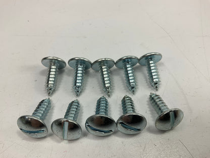 Auveco AP9603 Slotted Truss Head #14 X 3/4'' License Plate Screws Qty 10