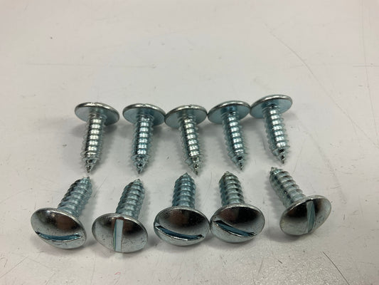 Auveco AP9603 Slotted Truss Head #14 X 3/4'' License Plate Screws Qty 10