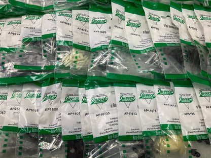 Wholesale Lot # 10 - Auveco Retainer Clips & Hardware Lot, 250 Packs As Shown