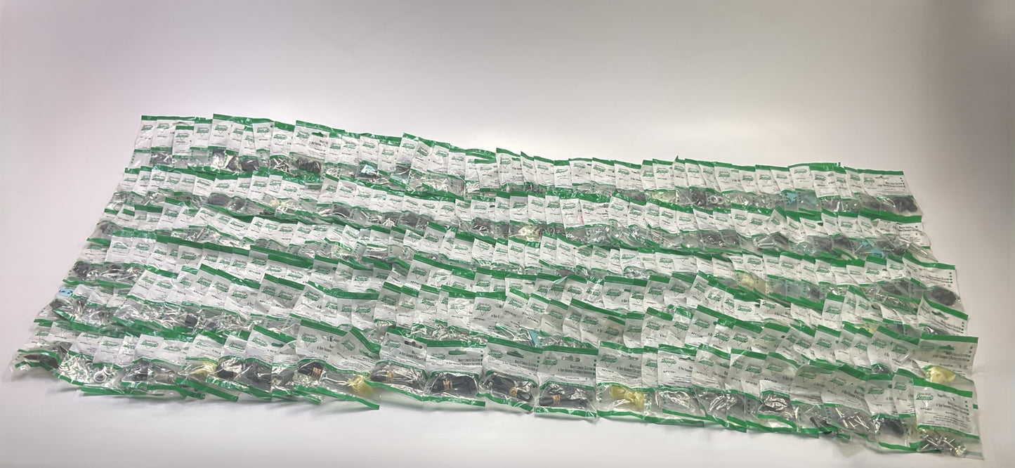 Wholesale Lot # 11 - Auveco Retainer Clips & Hardware Lot, 250 Packs As Shown