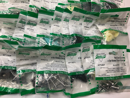 Wholesale Lot # 11 - Auveco Retainer Clips & Hardware Lot, 250 Packs As Shown