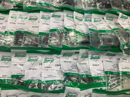 Wholesale Lot # 11 - Auveco Retainer Clips & Hardware Lot, 250 Packs As Shown