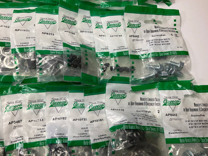 Wholesale Lot #12 - Auveco Retainer Clips & Mixed Hardware, 250 Packs Total