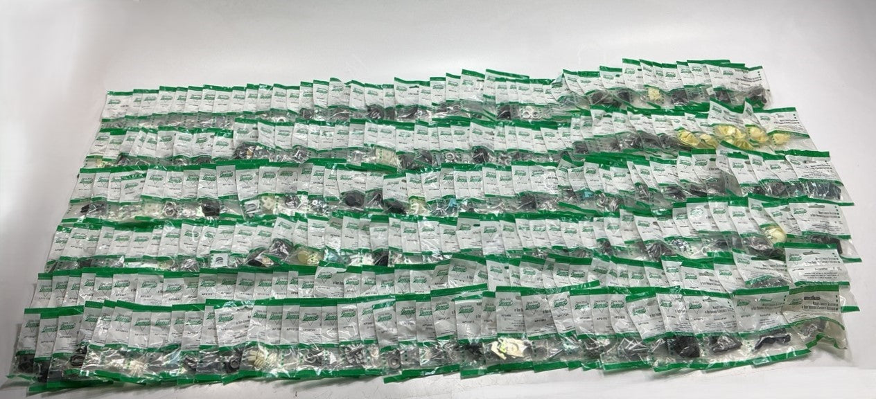 Wholesale Lot # 13 - Auveco Retainer Clips & Hardware Lot, 250 Packs As Shown