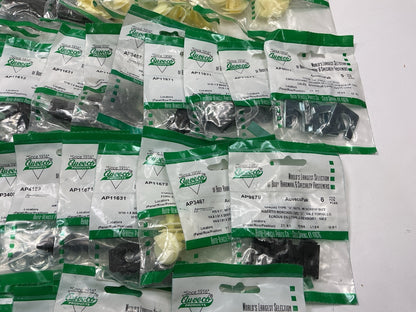 Wholesale Lot # 13 - Auveco Retainer Clips & Hardware Lot, 250 Packs As Shown