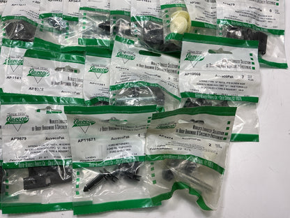 Wholesale Lot # 13 - Auveco Retainer Clips & Hardware Lot, 250 Packs As Shown