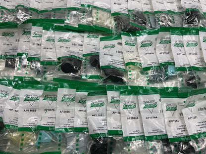 Wholesale Lot # 13 - Auveco Retainer Clips & Hardware Lot, 250 Packs As Shown
