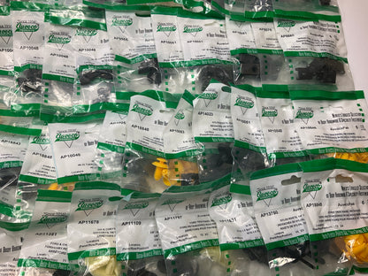 Wholesale Lot # 17 - Auveco Retainer Clips & Hardware Lot, 250 Packs As Shown