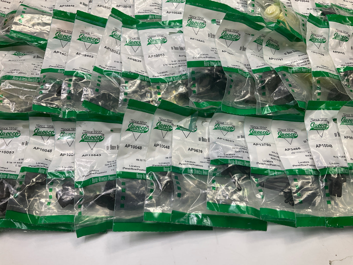 Wholesale Lot # 17 - Auveco Retainer Clips & Hardware Lot, 250 Packs As Shown