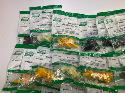 Wholesale Lot # 17 - Auveco Retainer Clips & Hardware Lot, 250 Packs As Shown
