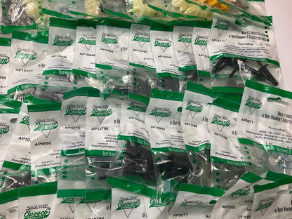Wholesale Lot # 18 - Auveco Retainer Clips & Hardware Lot, 250 Packs As Shown