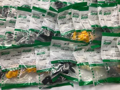Wholesale Lot # 18 - Auveco Retainer Clips & Hardware Lot, 250 Packs As Shown