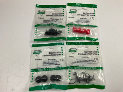 Wholesale Lot #21 - Auveco Retainer Clips & Hardware Lot, 100 Packs As Shown