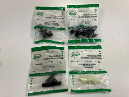 Wholesale Lot #21 - Auveco Retainer Clips & Hardware Lot, 100 Packs As Shown