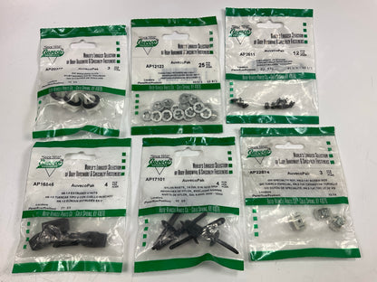 Wholesale Lot #21 - Auveco Retainer Clips & Hardware Lot, 100 Packs As Shown
