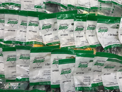 Wholesale Lot # 20 - Auveco Retainer Clips & Hardware Lot, 245 Packs As Shown