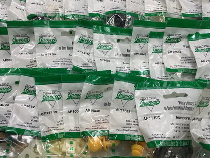 Wholesale Lot # 20 - Auveco Retainer Clips & Hardware Lot, 245 Packs As Shown