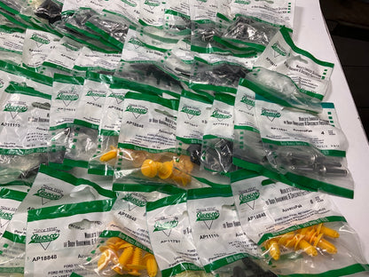 Wholesale Lot # 21 - Auveco Retainer Clips & Hardware Lot, 250 Packs As Shown