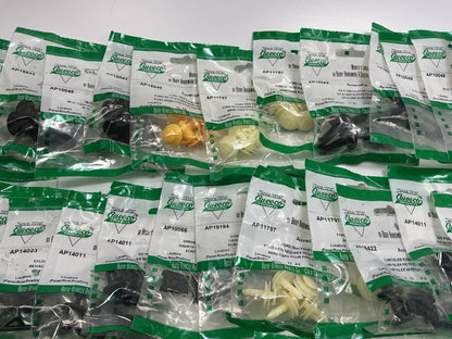 Wholesale Lot # 22 - Auveco Retainer Clips & Hardware Lot, 250 Packs As Shown