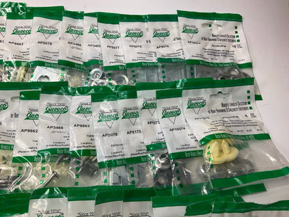 Wholesale Lot # 4- Auveco Retainer Clips & Hardware Lot, 250 Packs As Shown