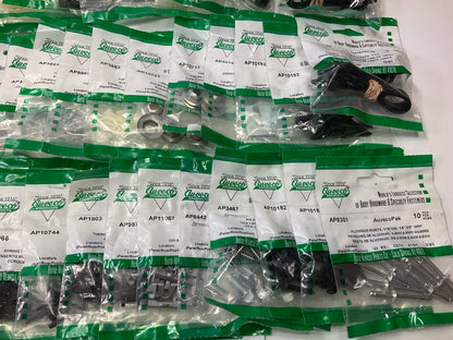 Wholesale Lot # 5 - Auveco Retainer Clips & Hardware Lot, 250 Packs As Shown