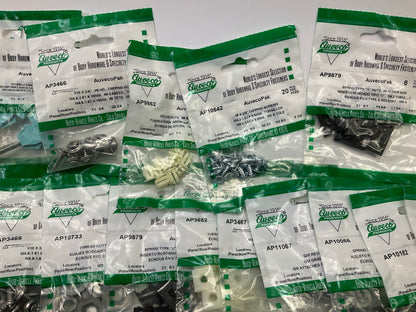 Wholesale Lot # 5 - Auveco Retainer Clips & Hardware Lot, 250 Packs As Shown