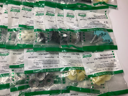 Wholesale Lot # 6 - Auveco Retainer Clips & Hardware Lot, 250 Packs As Shown